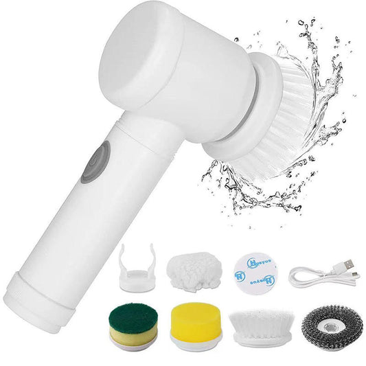 Brosse de nettoyage 5 en 1 pour cuisine, douche et toilette